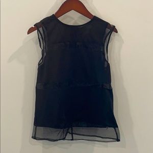 ASOS Black Top with Sheer Sections
